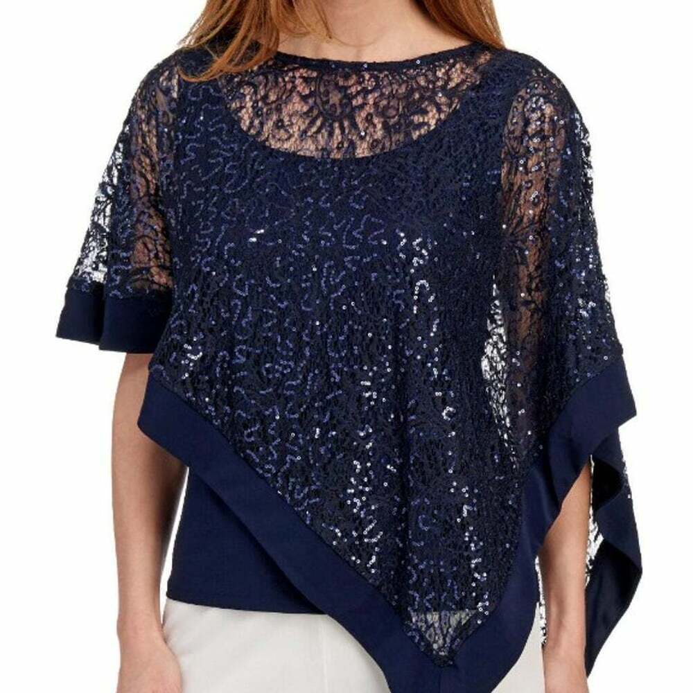 R & M Richards Sequinned-Overlay Top